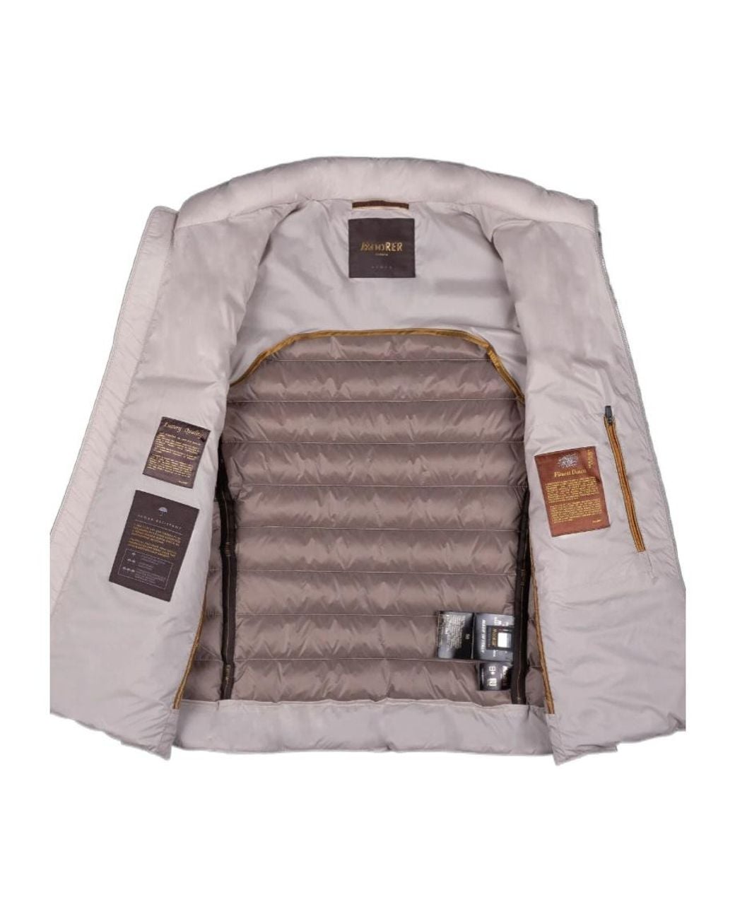 Moorer Brown Sleeveless Calaf S Vest for men