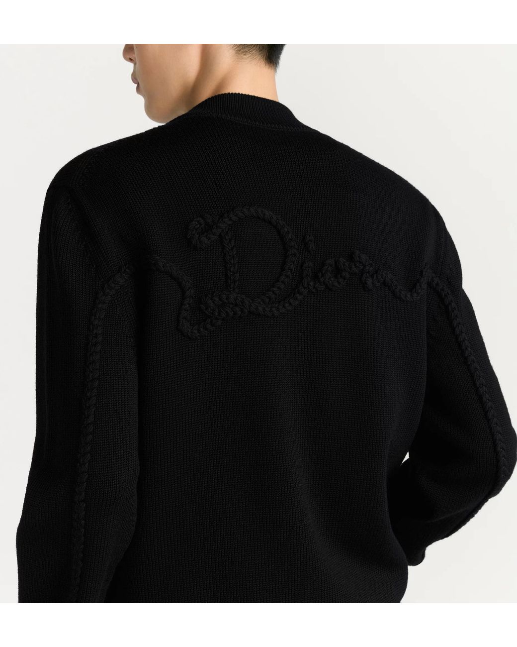 Dior Black Wool Knit Jacket for men