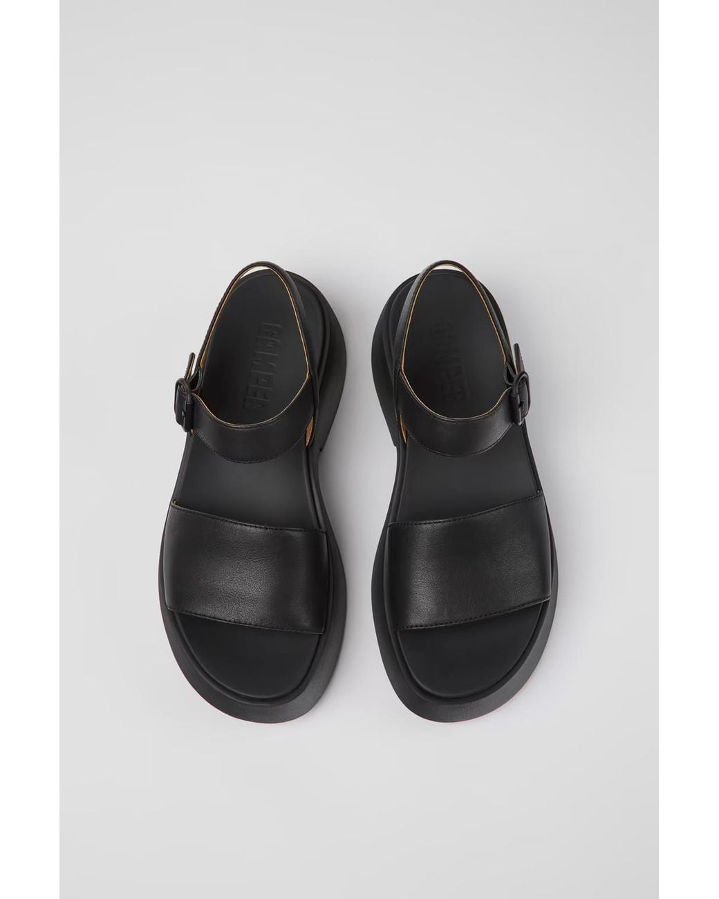 Camper Black Tasha 55Mm Leather Sandals