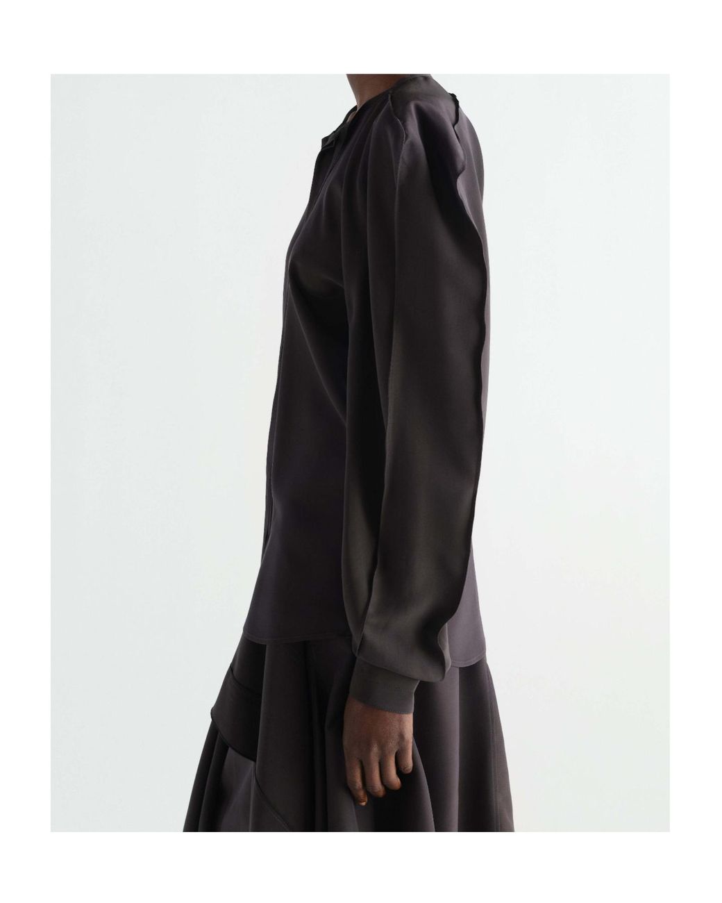 Lemaire Black Layered Blouse
