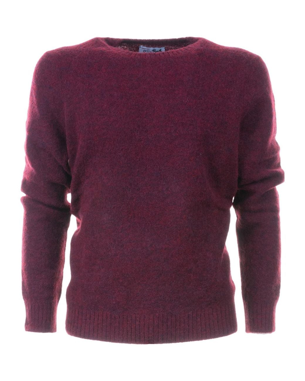 Mc2 Saint Barth Purple Long-Sleeved Crewneck Jumper for men
