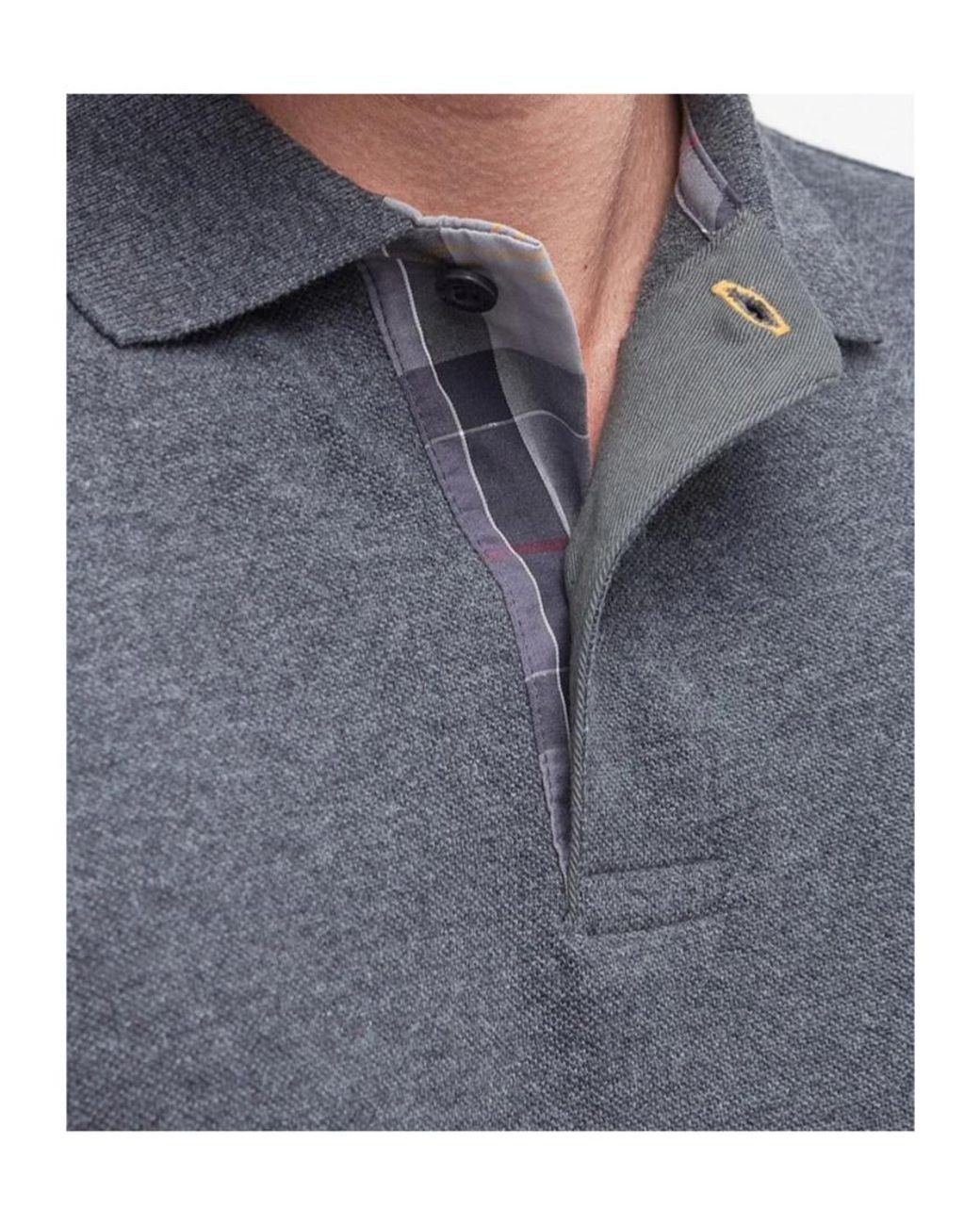 Barbour Blue Long Sleeve Polo Shirt for men