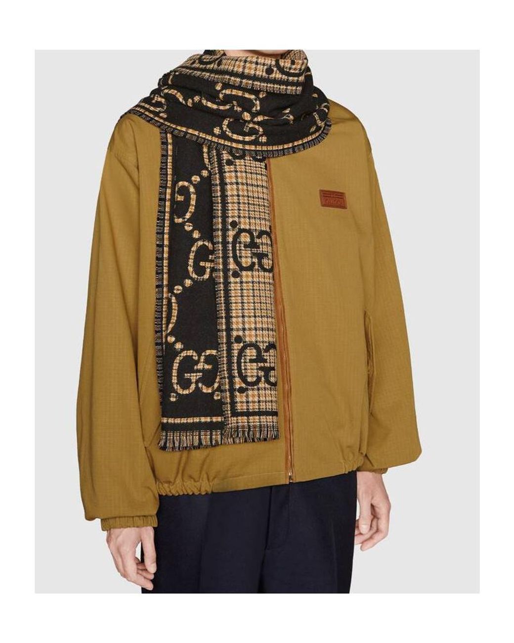 Gucci Black Winter Scarves for men