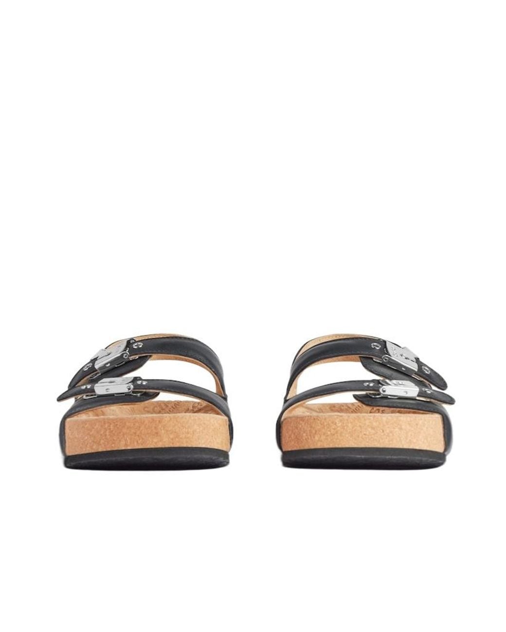 Balenciaga Black I Scholl Flat Sandal for men