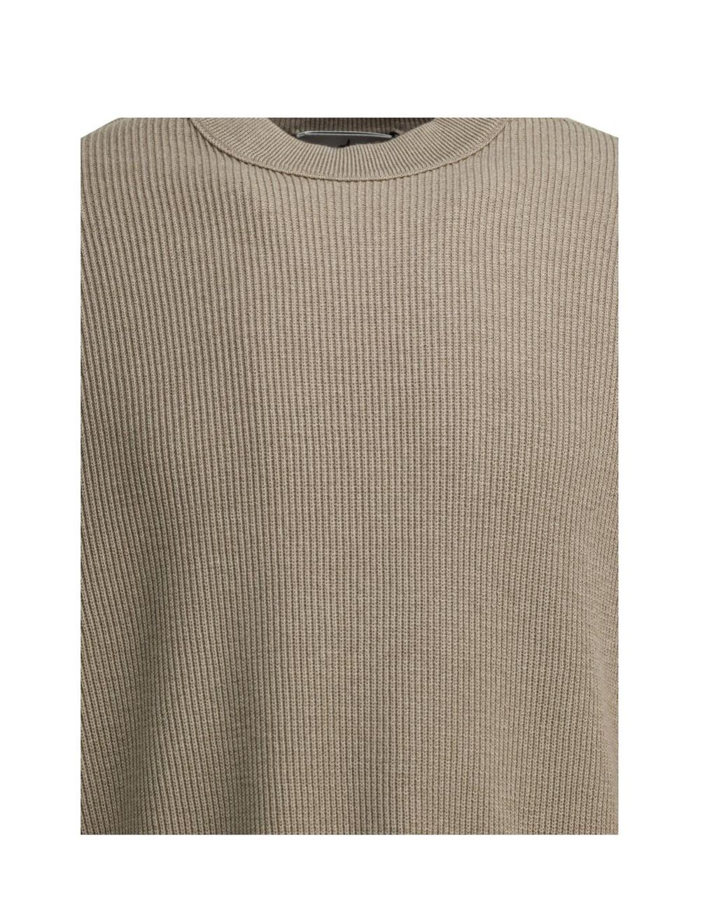 Stone Island Gray Logo Patch Crewneck Sweatshirt for men