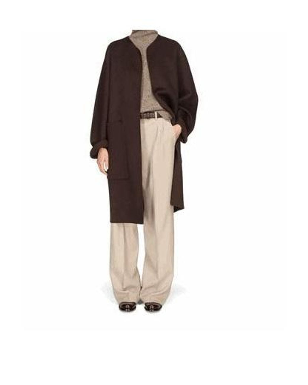 The Row Black Long-Sleeved Coat