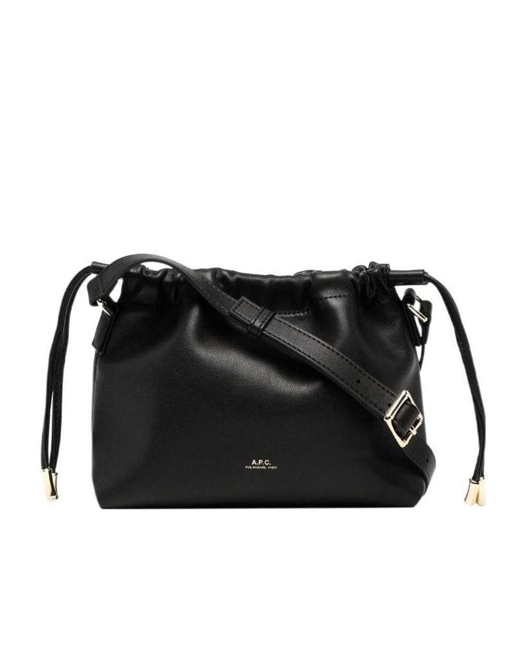 A.P.C. Brown Logo Shoulder Bag