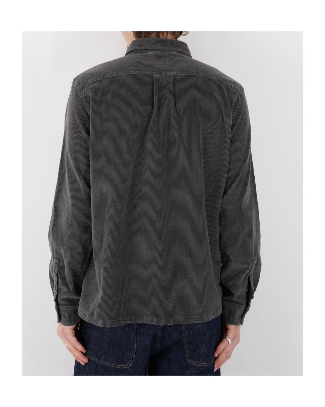 Paul Smith Gray Ps Buttoned Corduroy Shirt for men