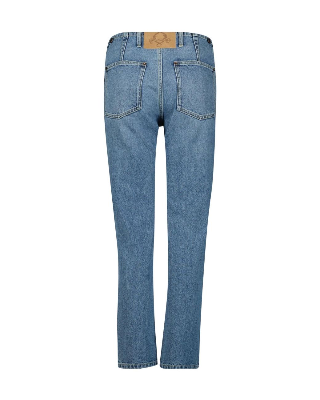 Moschino Blue Belt Loop Denim Trousers