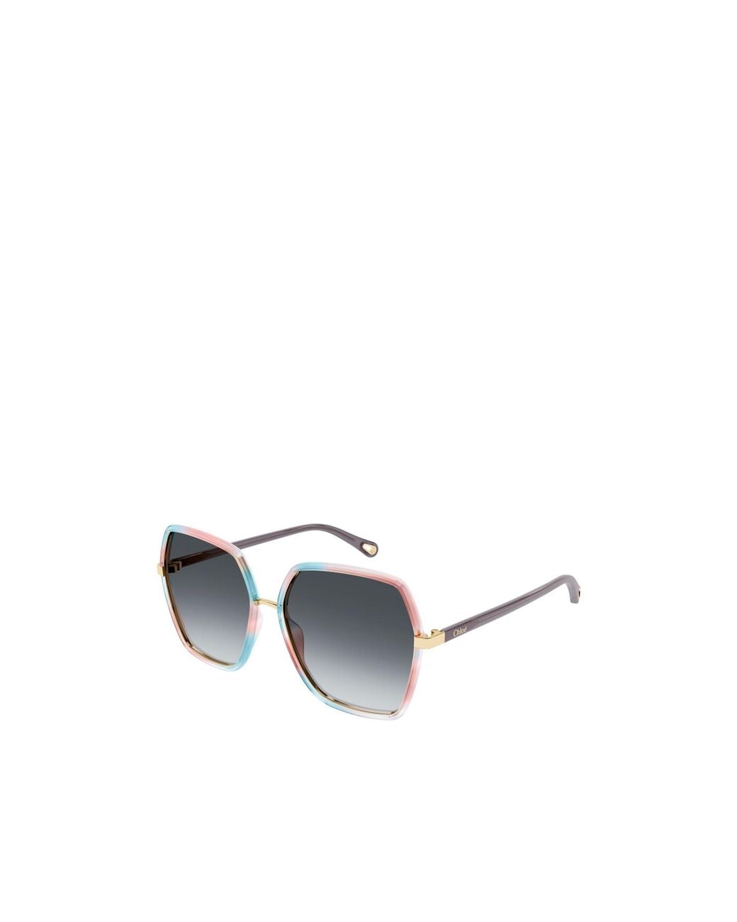 Chloé Blue Chloé Eyewear Geometric Frame Sunglasses