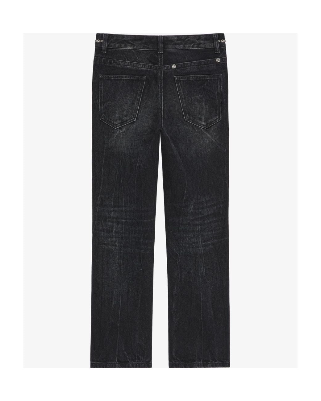 Givenchy Black Chain Detailed Bootcut Jeans