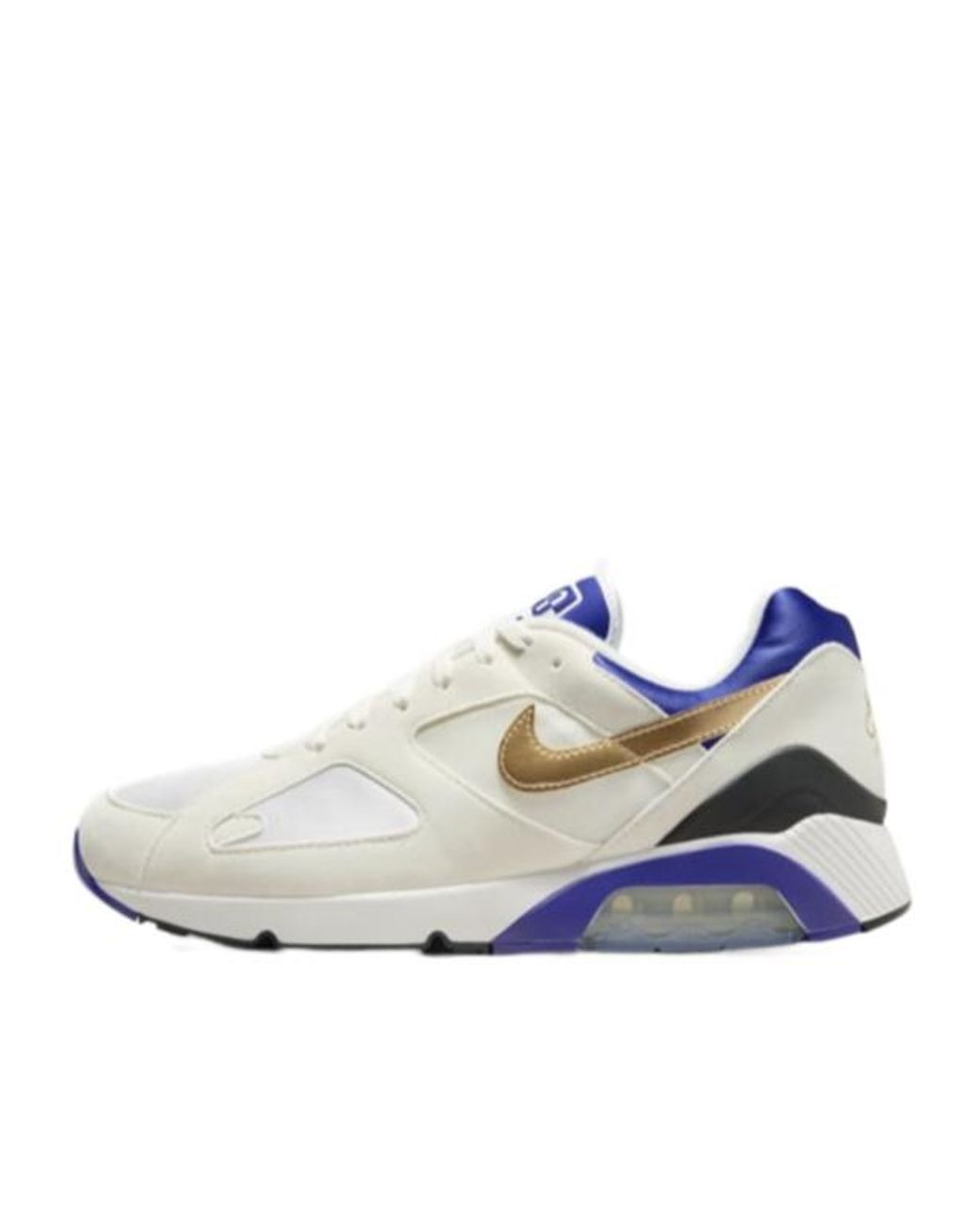 Nike Blue Air Max 180 Ultramarine Logo Patch Sneakers for men