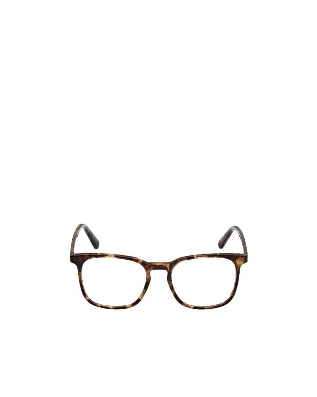 Moncler Metallic Eyewear Square Frame Glasses for men