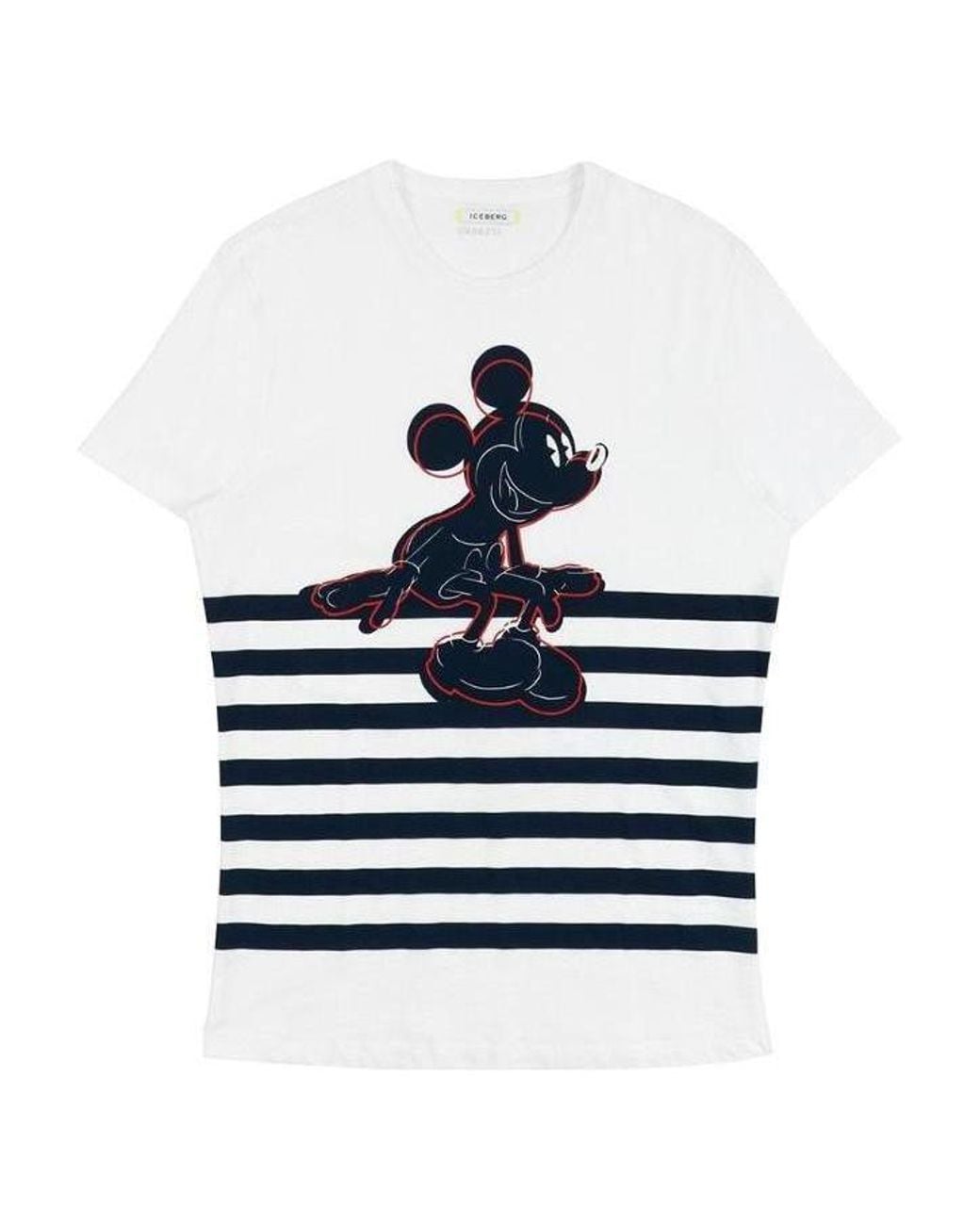 Armani Jeans Blue Round Collar Striped T-Shirt for men