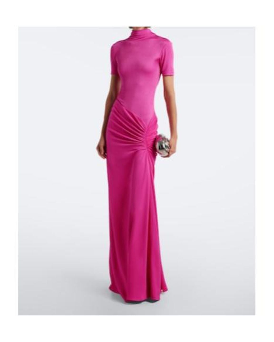 Christopher Esber Pink Fusion Ruched Gown