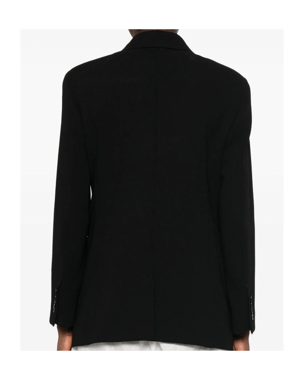 Max Mara Black Lapel Long-Sleeved Suit Jacket