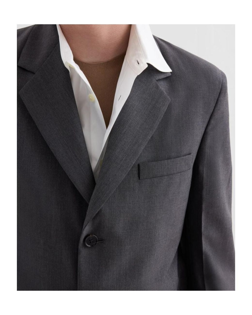 Jil Sander Black Fil-À-Fil Single-Breasted Jacket for men