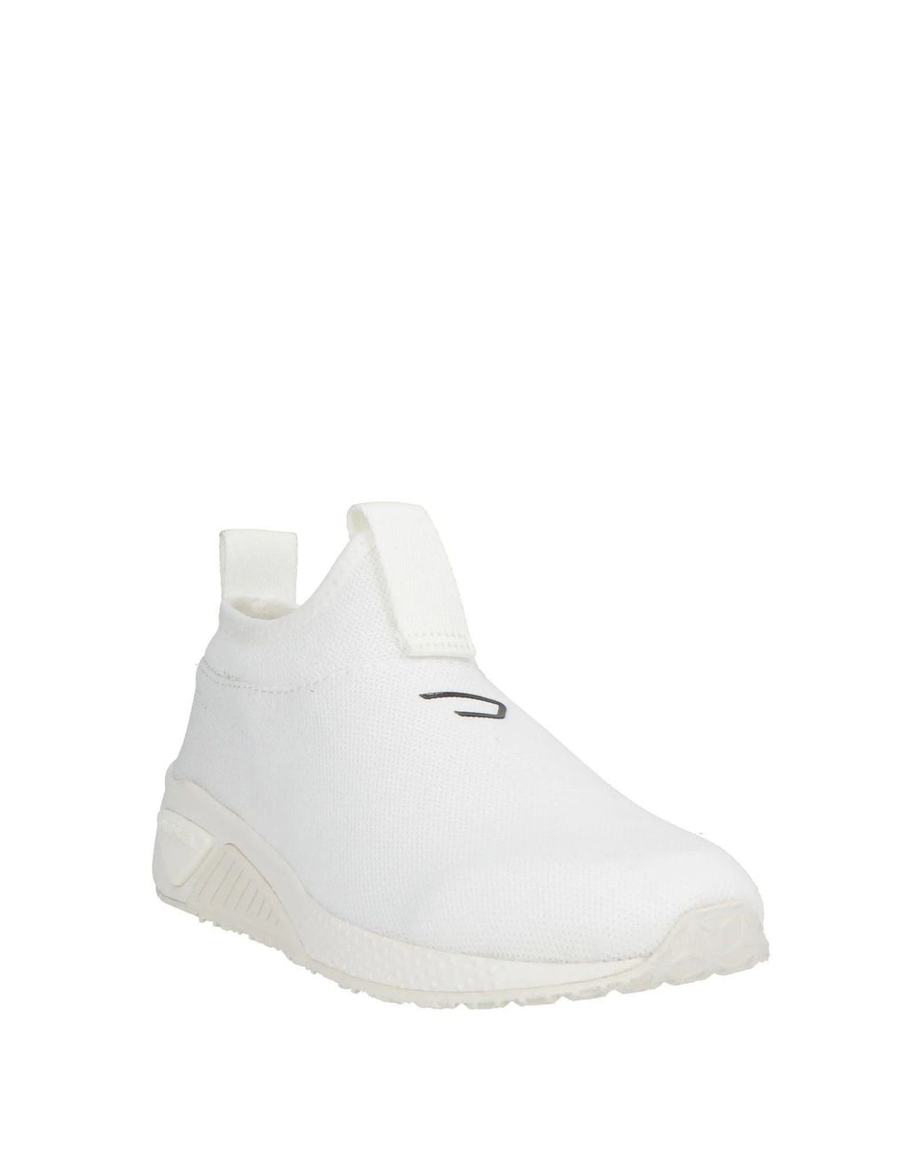 DIESEL White Minimalist Sock-Style Casual Shoes