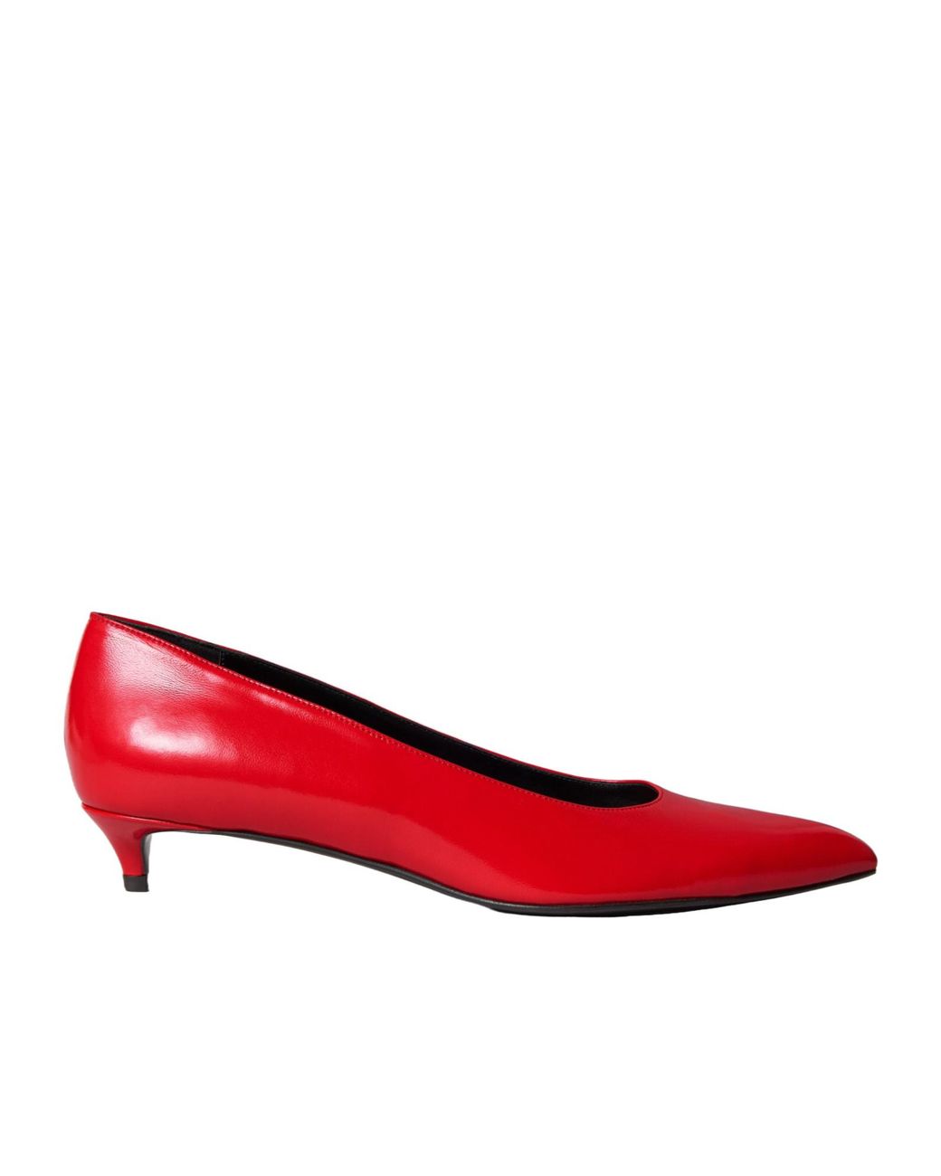Céline Red Kitten Pump