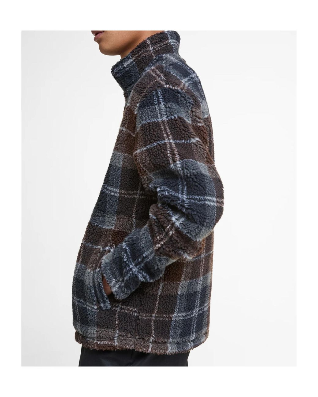 Barbour Black Tartan Check-Patterm Jacket for men