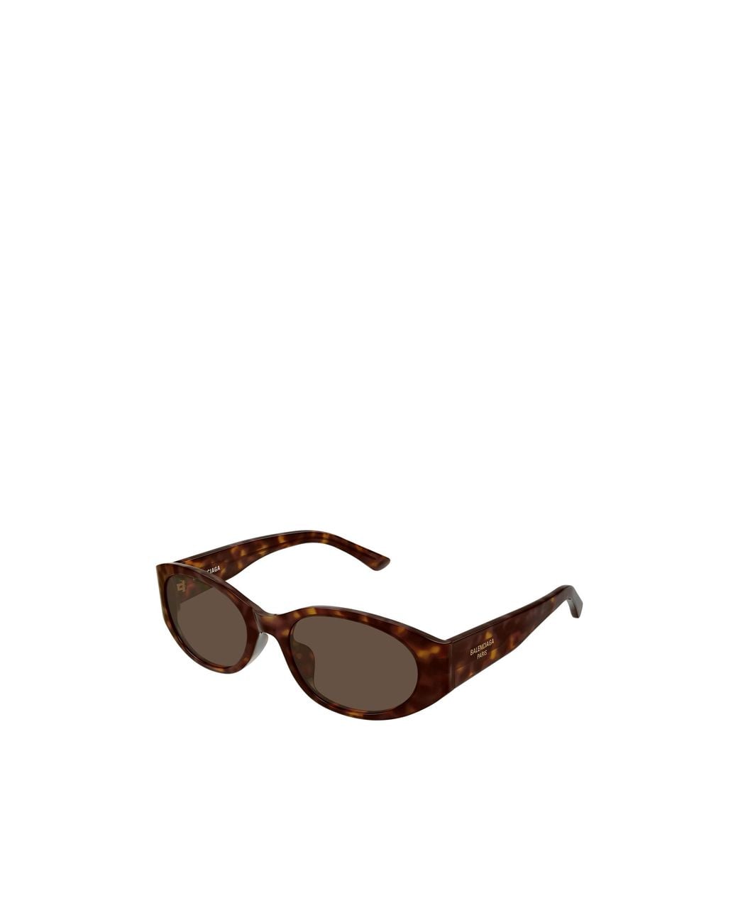 Balenciaga Brown Eyewear Oval Frame Sunglasses