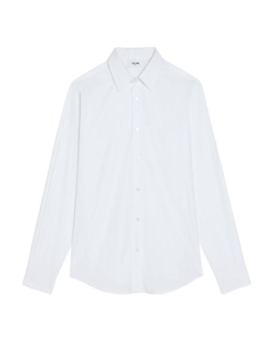 Céline White Loose Shirt for men