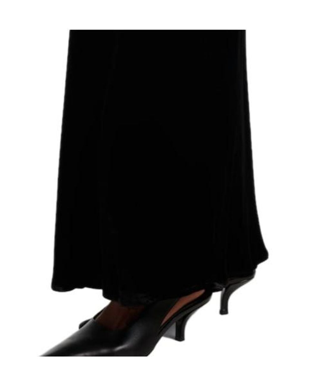 Rohe White Velvet Maxi Skirt
