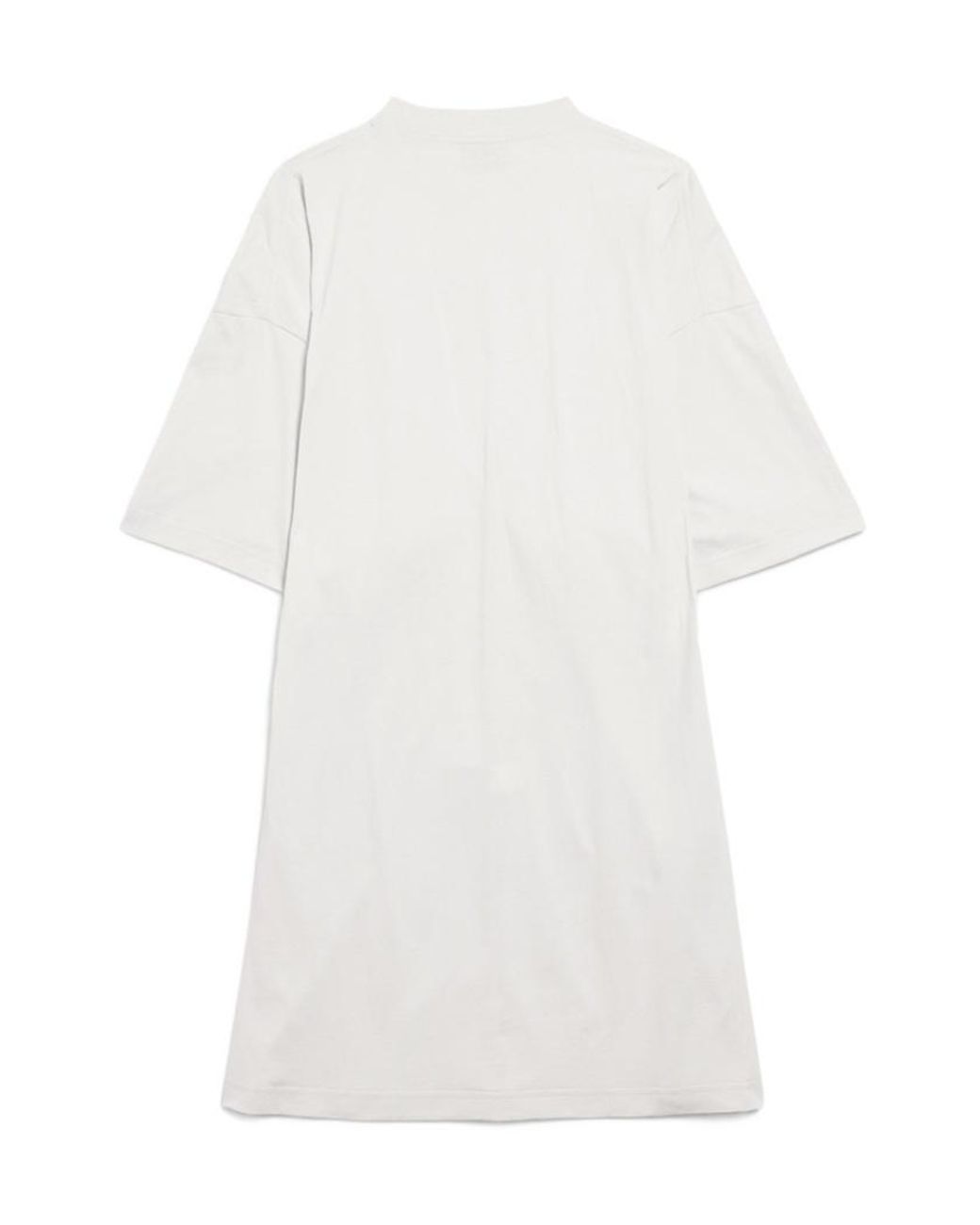 Balenciaga White Dirty Effect Semi Fitted Dress