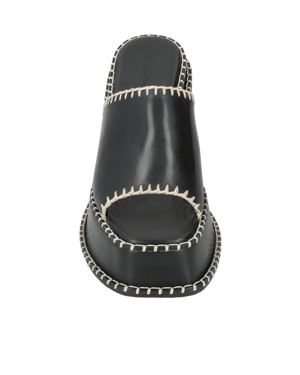 Farm Rio Black Plain Colour Sandals