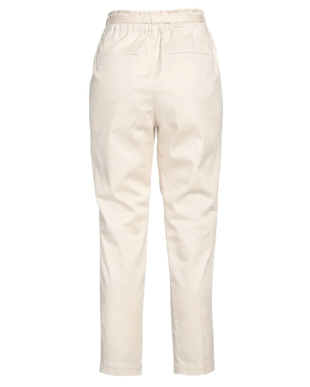 Brunello Cucinelli White Tapered-Leg Trousers