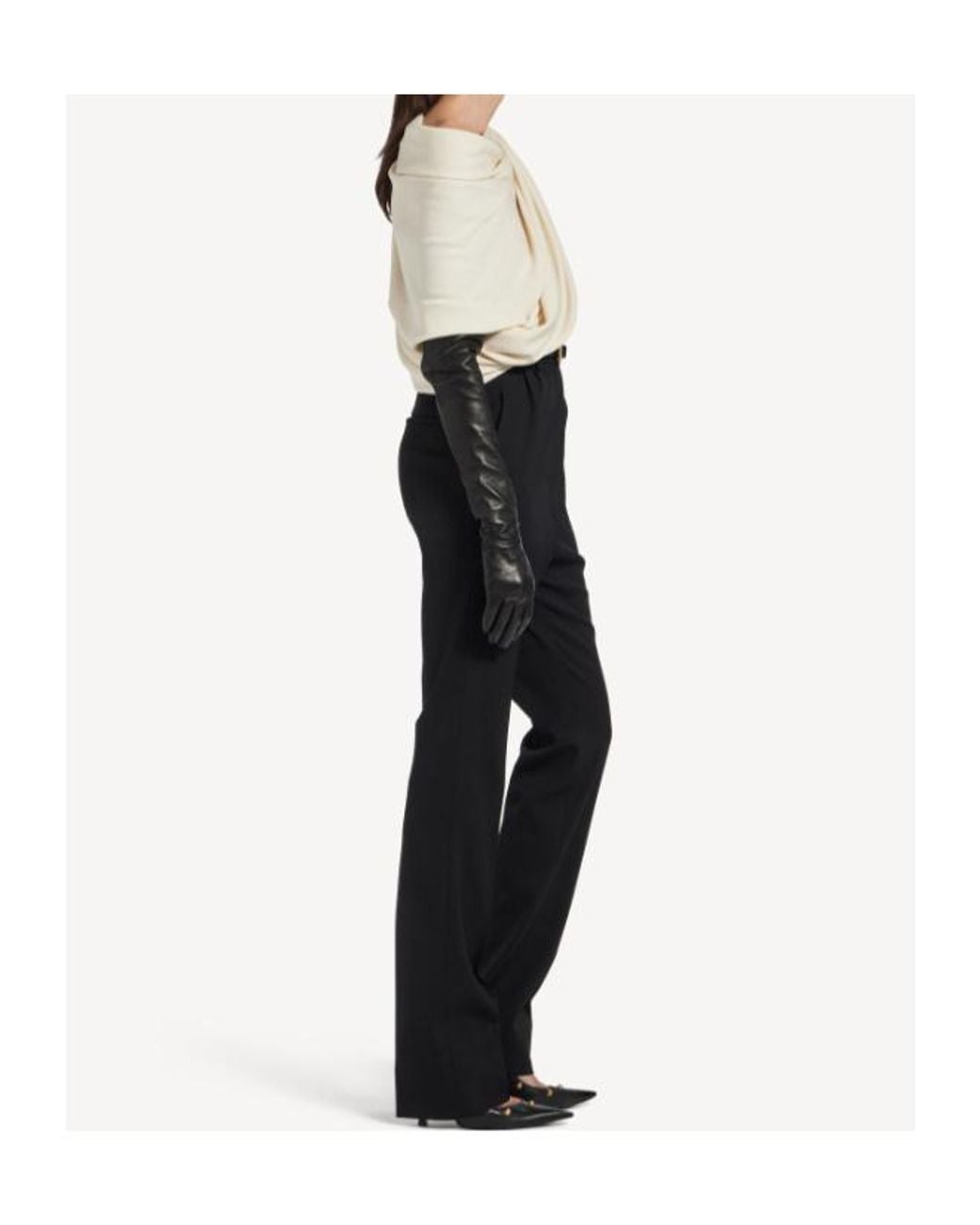 Balenciaga Black High Waist Slim Pants