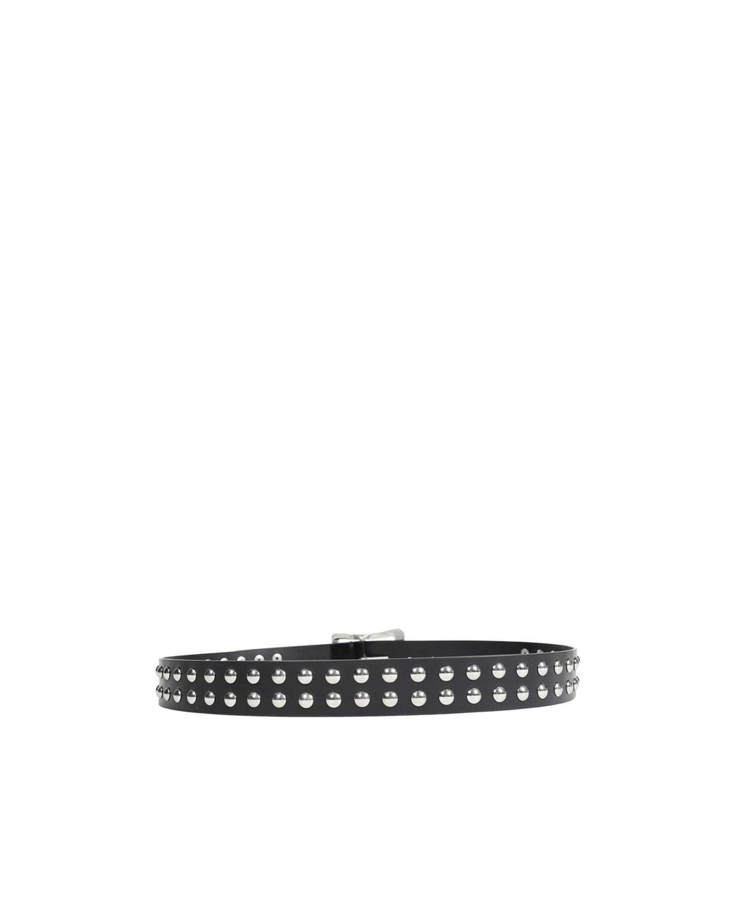 Ann Demeulemeester White Studded Belt for men