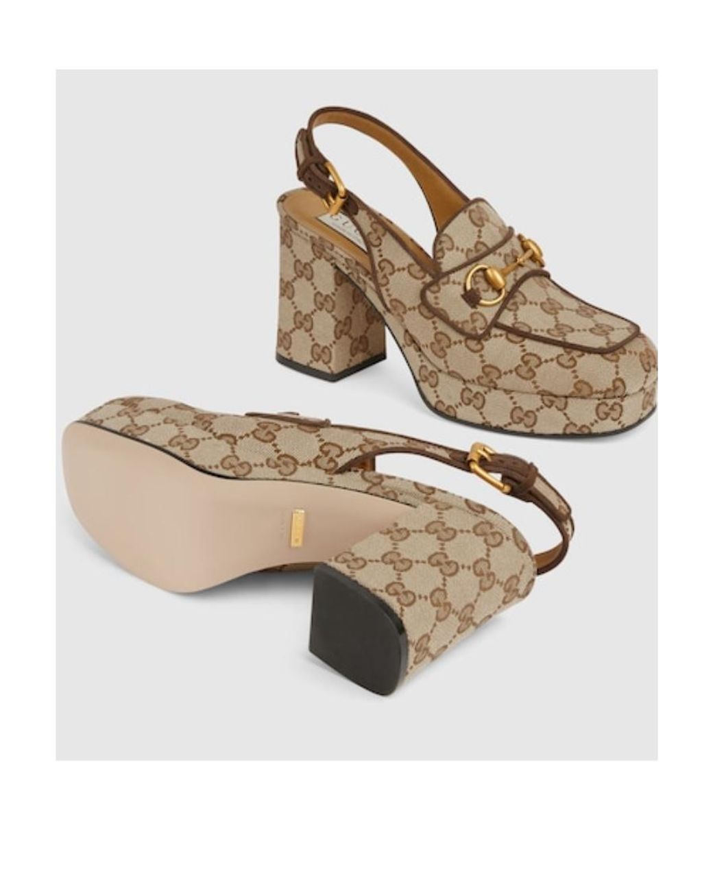 Gucci Brown Horsebit Mules