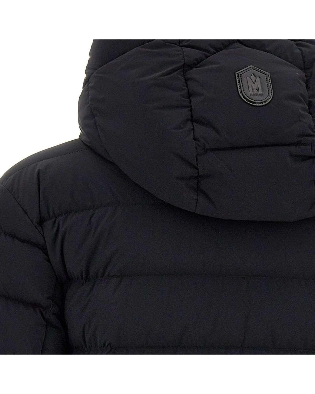 Mackage Black Padded Hooded Down Jacket for men