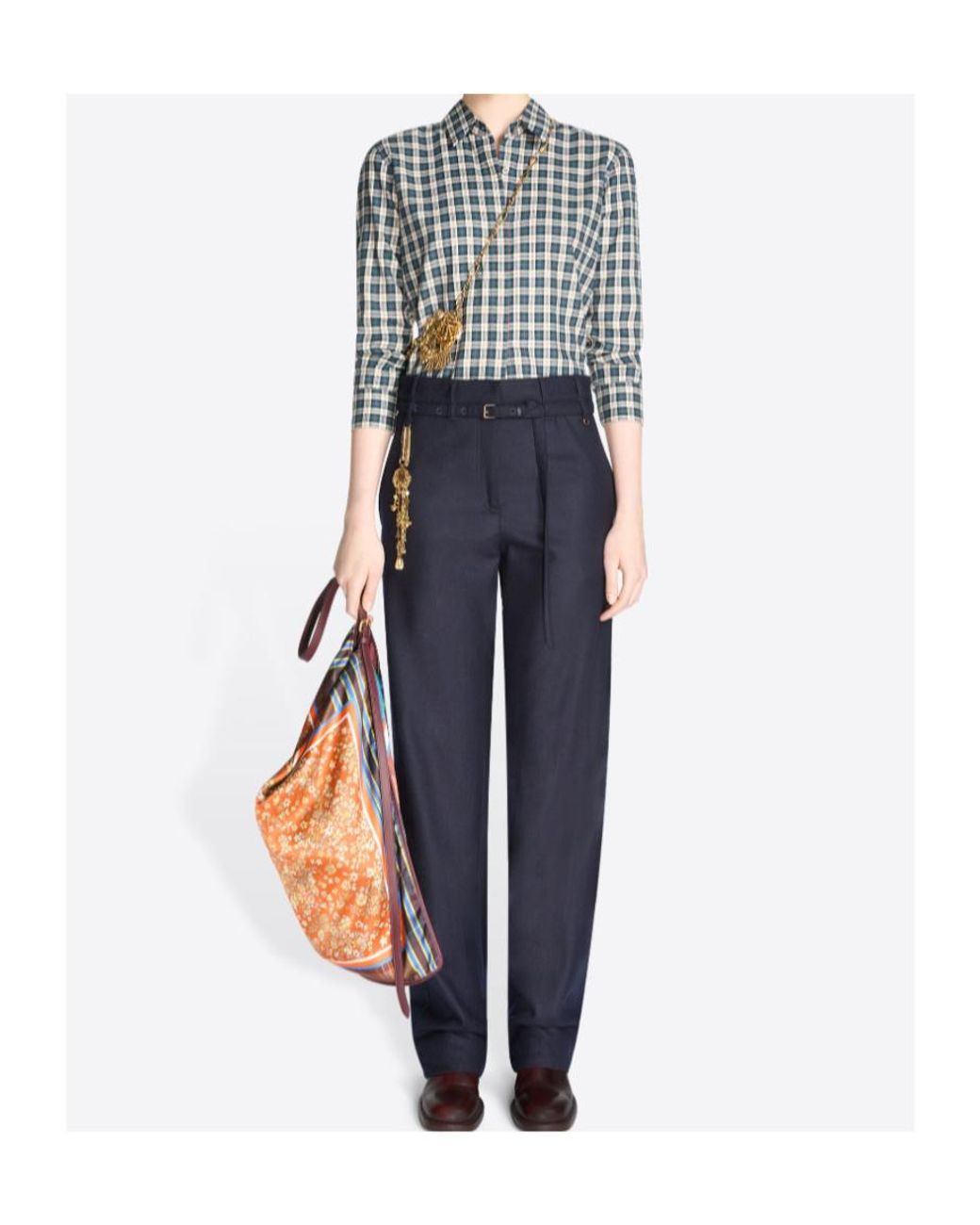 Dries Van Noten Red Oversized Scarf Bag