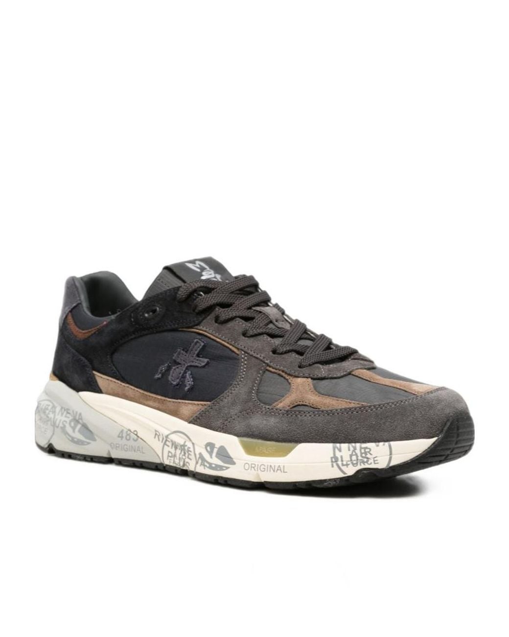 Premiata Black Mase Low-Top Sneakers for men