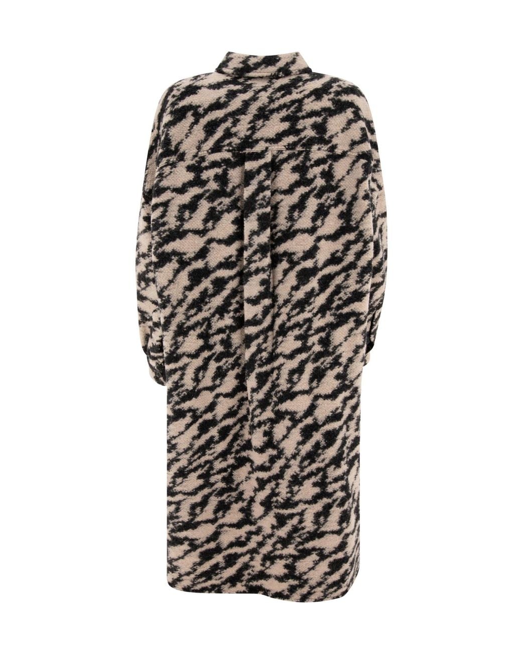 Isabel Marant Black Isabel Marant Étoile Fontizi Patterned Buttoned Coat