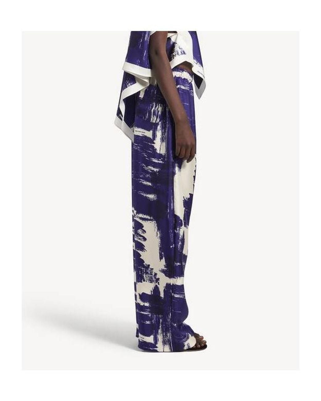 Balenciaga Blue Paintbrush Pyjama Pants