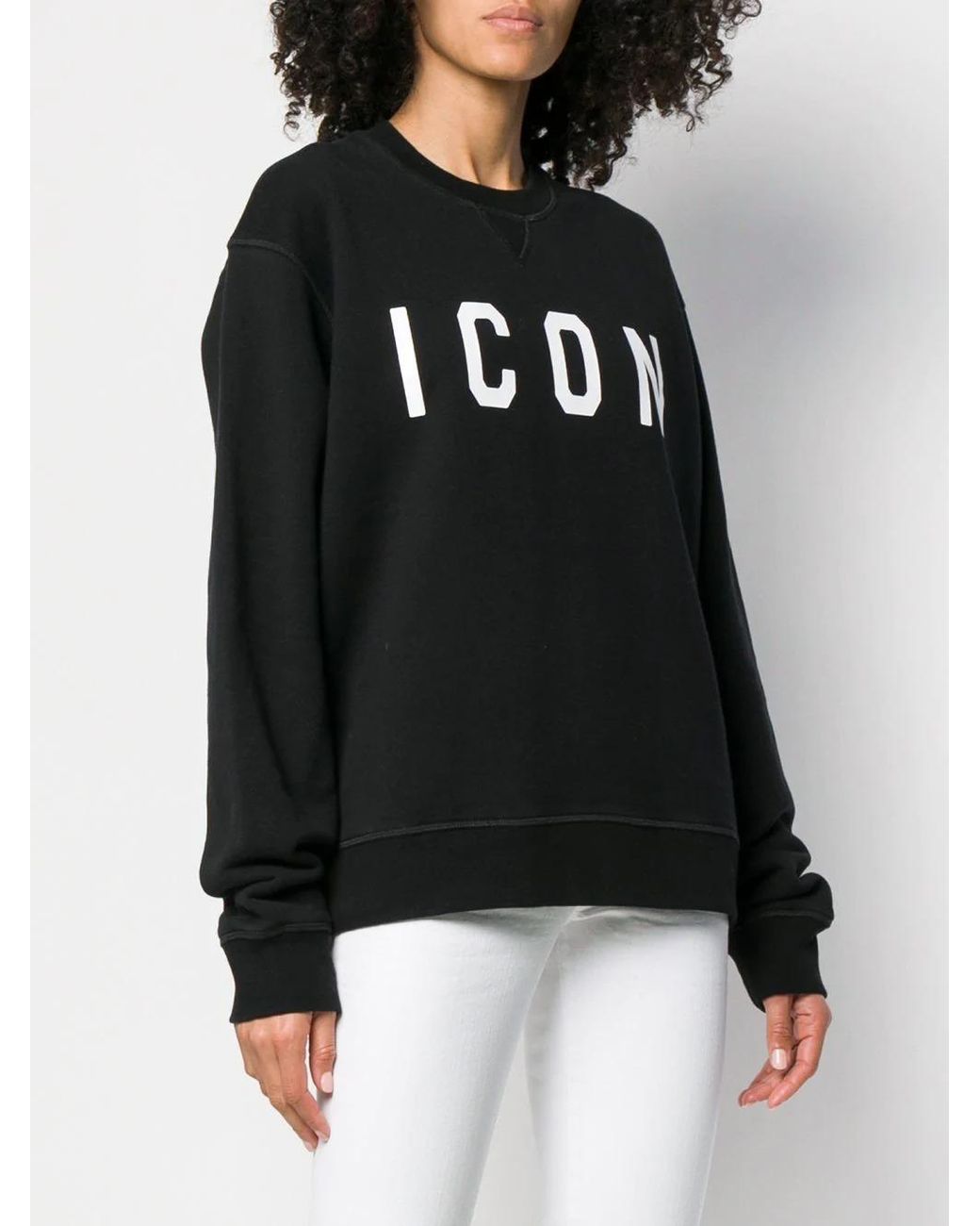 DSquared² Black Logo Round Neck Sweater