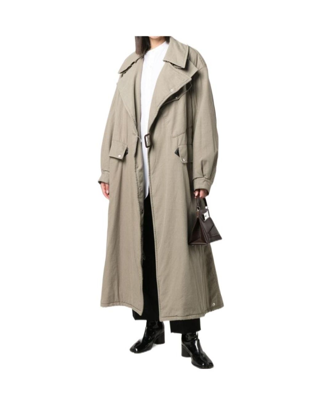 Maison Margiela Natural Deconstructed Belted Trench Coat