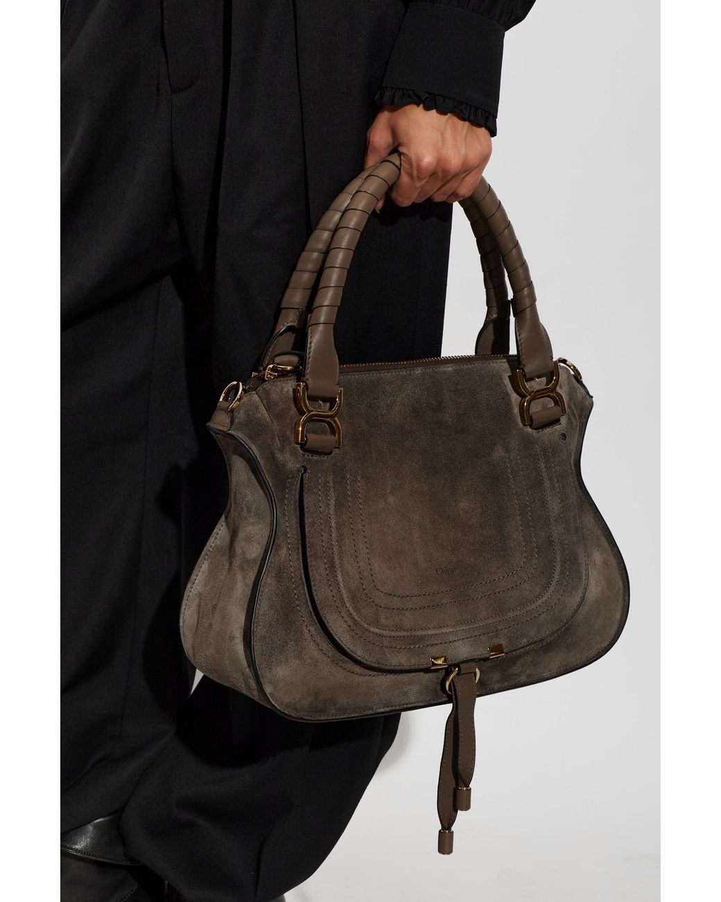 Chloé Brown Chloé Marcie Medium Shoulder Bag