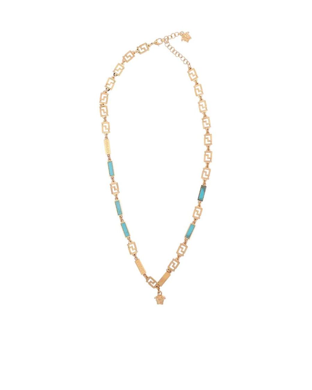 Versace White Logo Necklace