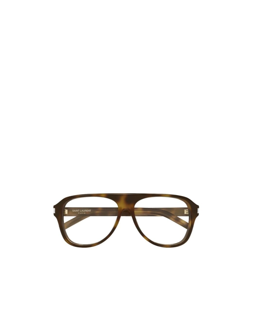 Saint Laurent White Full-Rimmed Plano Lenses for men