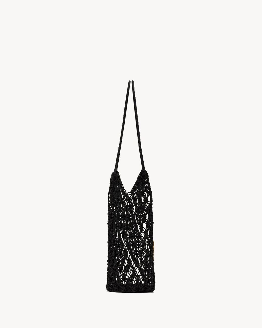 Saint Laurent Black Cassandre Logo Plaque Large Tote Bag