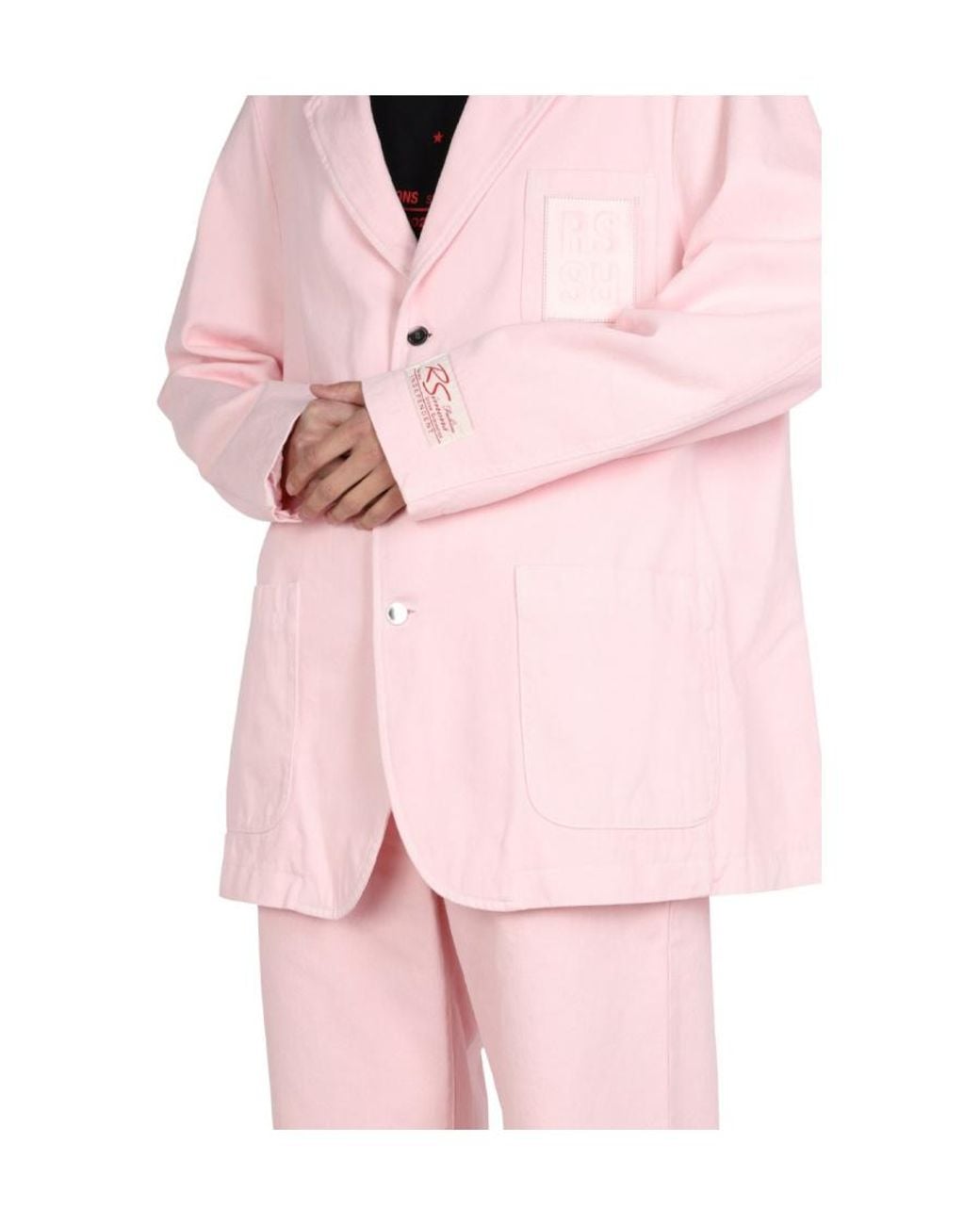 Raf Simons Pink Emblem Detail Jacket for men