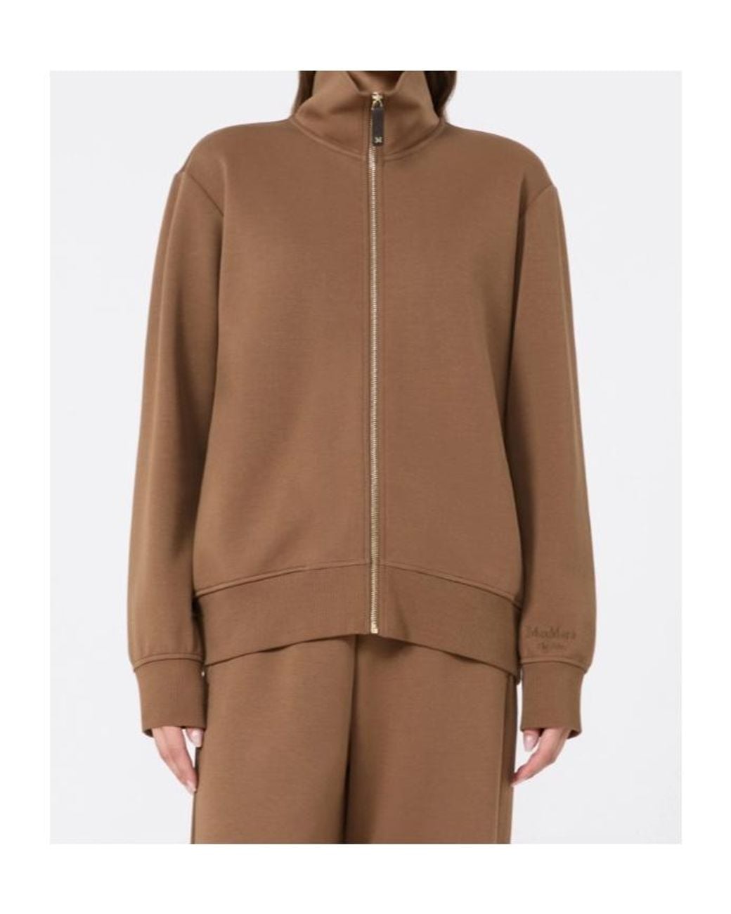 Max Mara Brown Smmcarezza Zip-Up Jacket