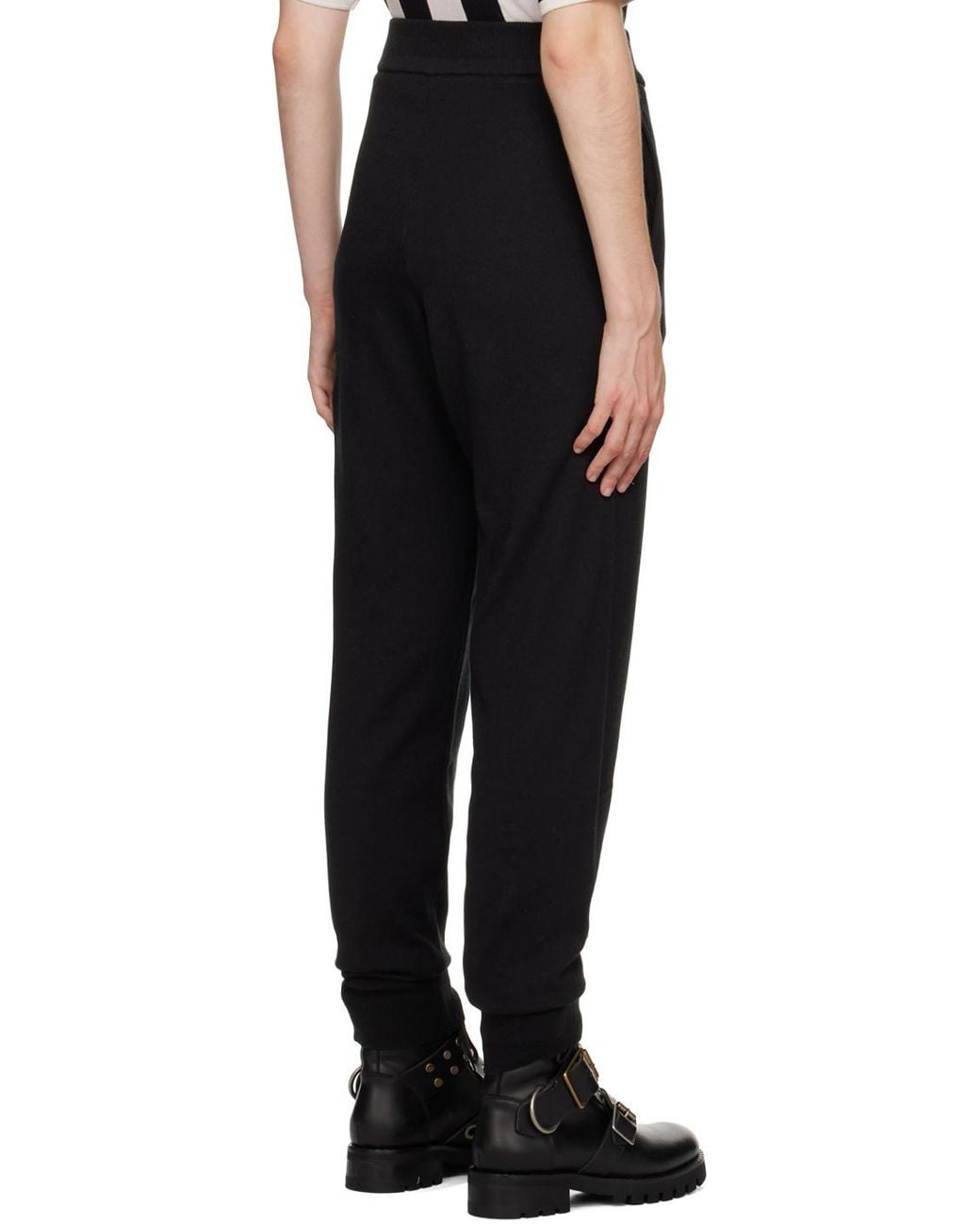 Vivienne Westwood Black Logo-Embroidered Track Pants for men