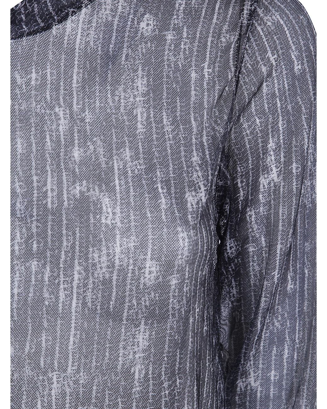 Maria Calderara Blue Long-Sleeve T-Shirt