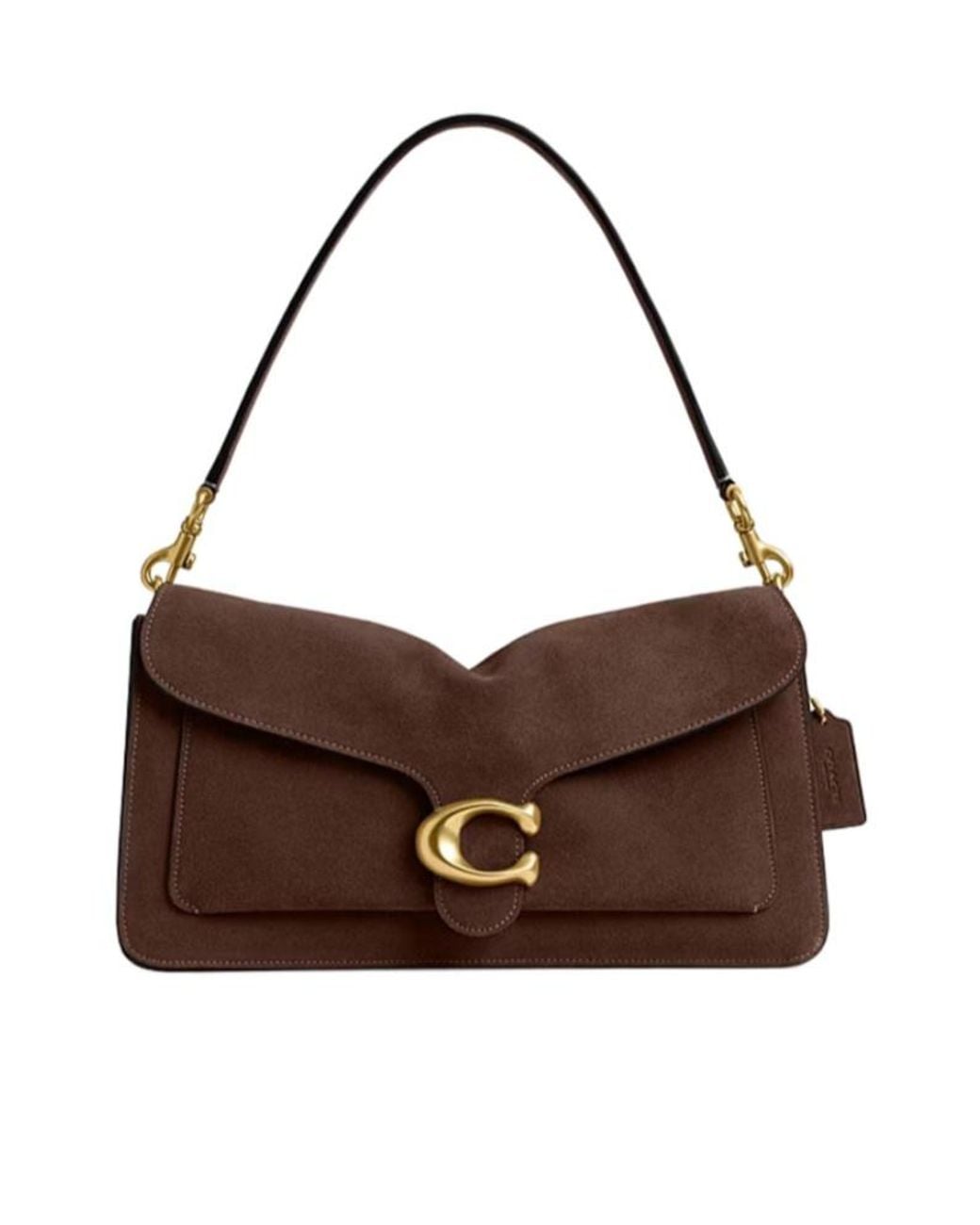 COACH Brown 36 Tabby Logo-Plaque Shoulder Bag