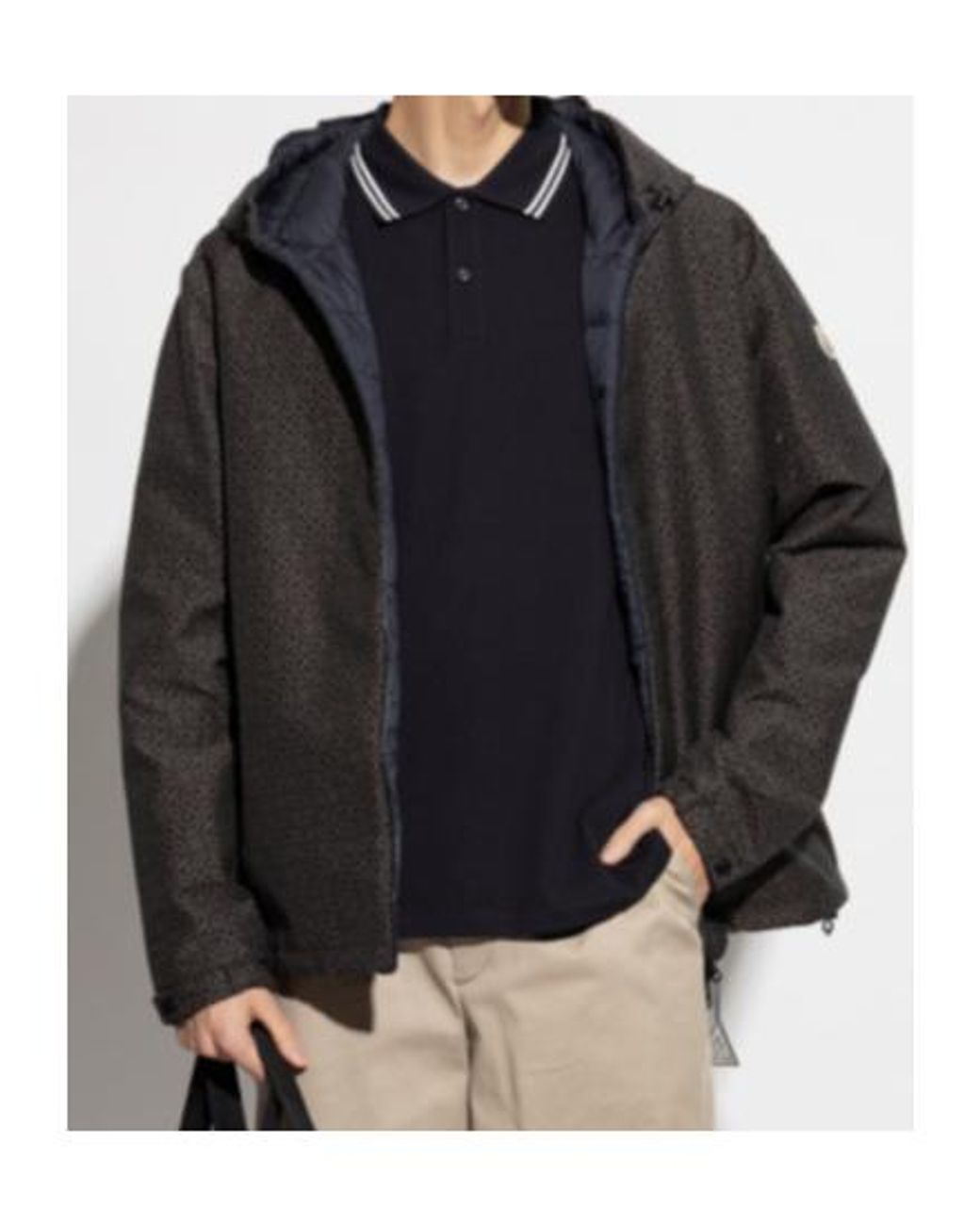 Moncler Gray Guery Reversible Jacket for men